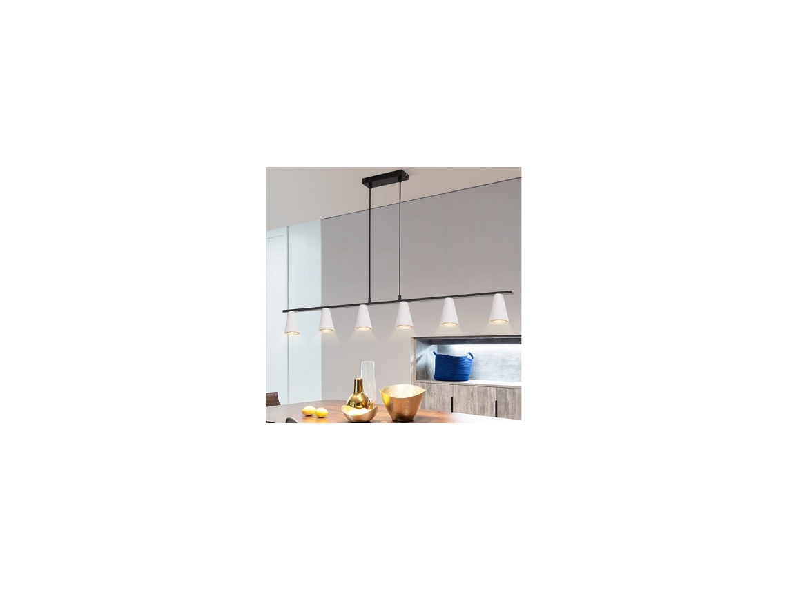 Zmh Lámpara Colgante Moderna Para Comedor, 6 Luces, Gu10, Para Salón, Pasillo