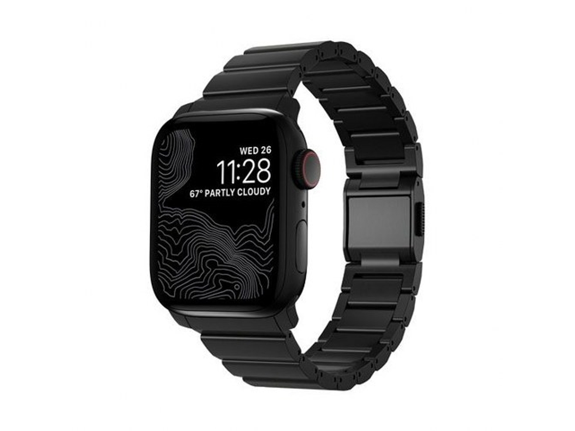 NOMAD Correa de titanio para Apple Watch V2 40/41mm Negro