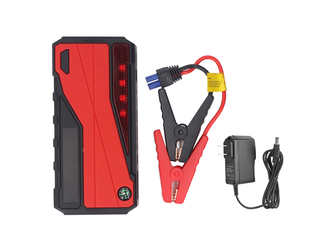 Iniciador De Bateria De Carro Portátil 12v 1000a Com Carregador Usb Rápido E Lanterna Led
