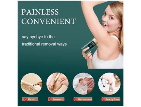 Depilación Ipl Depilación Profesional Ice Ipl 999,999 Flashes para Mujeres y Hombres 2 Modos 5 Niveles Depiladora Permanente Sin Dolor Luz Verde BI...