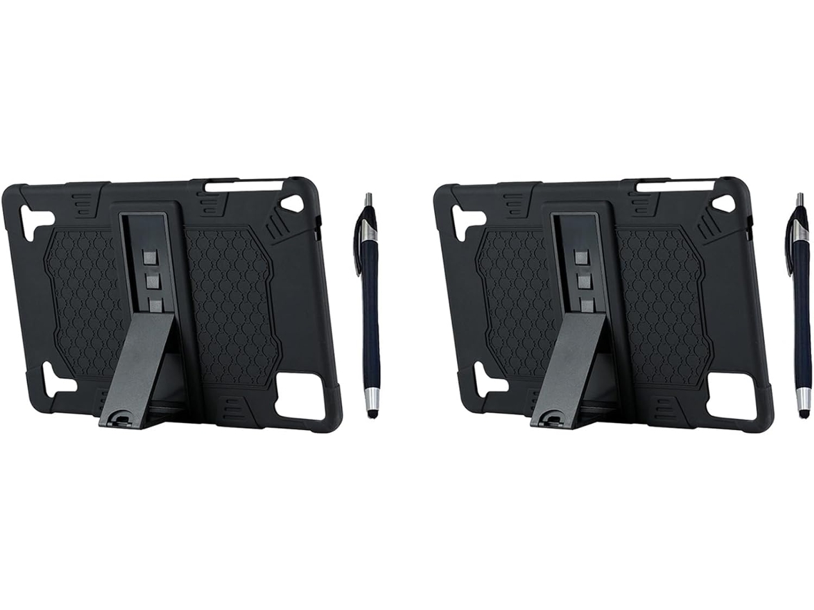 Juego De 2 Fundas De Silicona Para Tabletas De 10,1" - Soporte Universal - Ajustable Con Lápiz Óptico Capacitivo