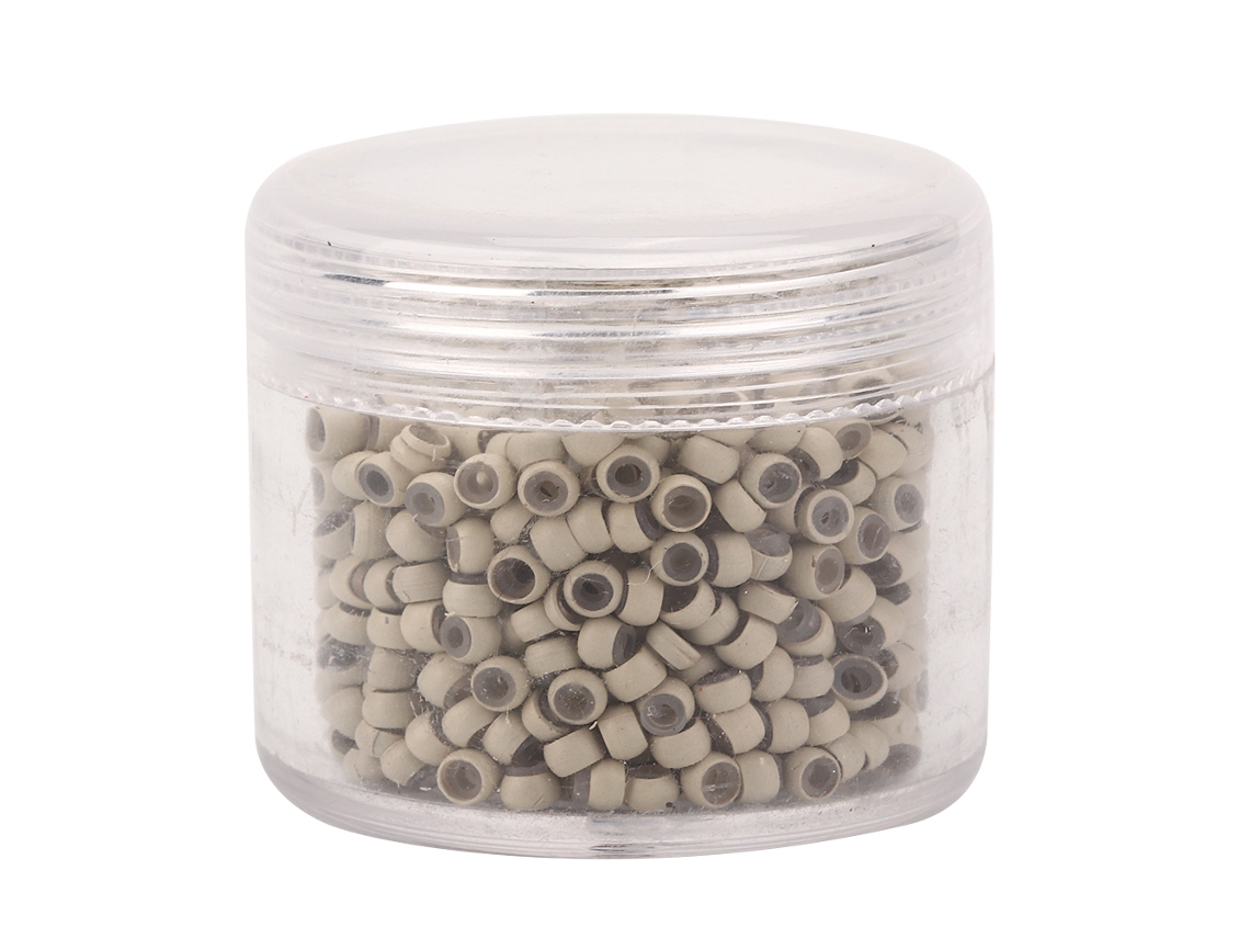 1000 Piezas Anillos De Silicona Para Extensiones De Cabello Tamaño 3mm X 2mm, Color Negro, Marrón Oscuro, Marrón, Marrón Claro, Beige