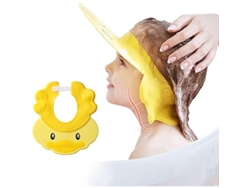 Gorro De Ducha Infantil Ajustable De Silicona, Protector Para Ojos Y Cara, Resistente Al Agua.