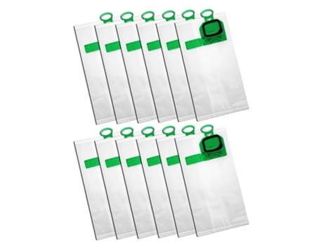 12 piezas de repuesto de bolsa de filtro de polvo de alta eficiencia para Vorwerk Vk140 Vk150 bolsas de basura aspiradora bolsa de polvo no tejida