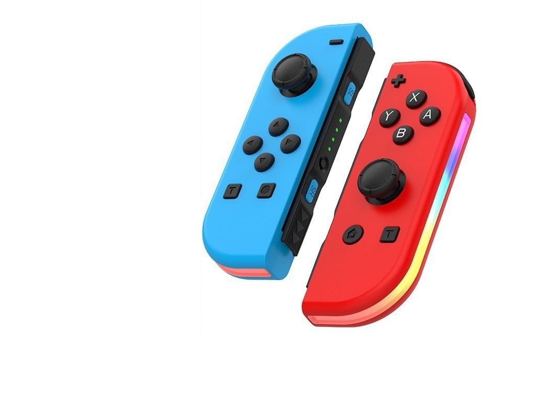 Mandos Joy-Con izquierdo y derecho para Switch AJc Azul y Rojo YUNZII (sin correa de muñeca)