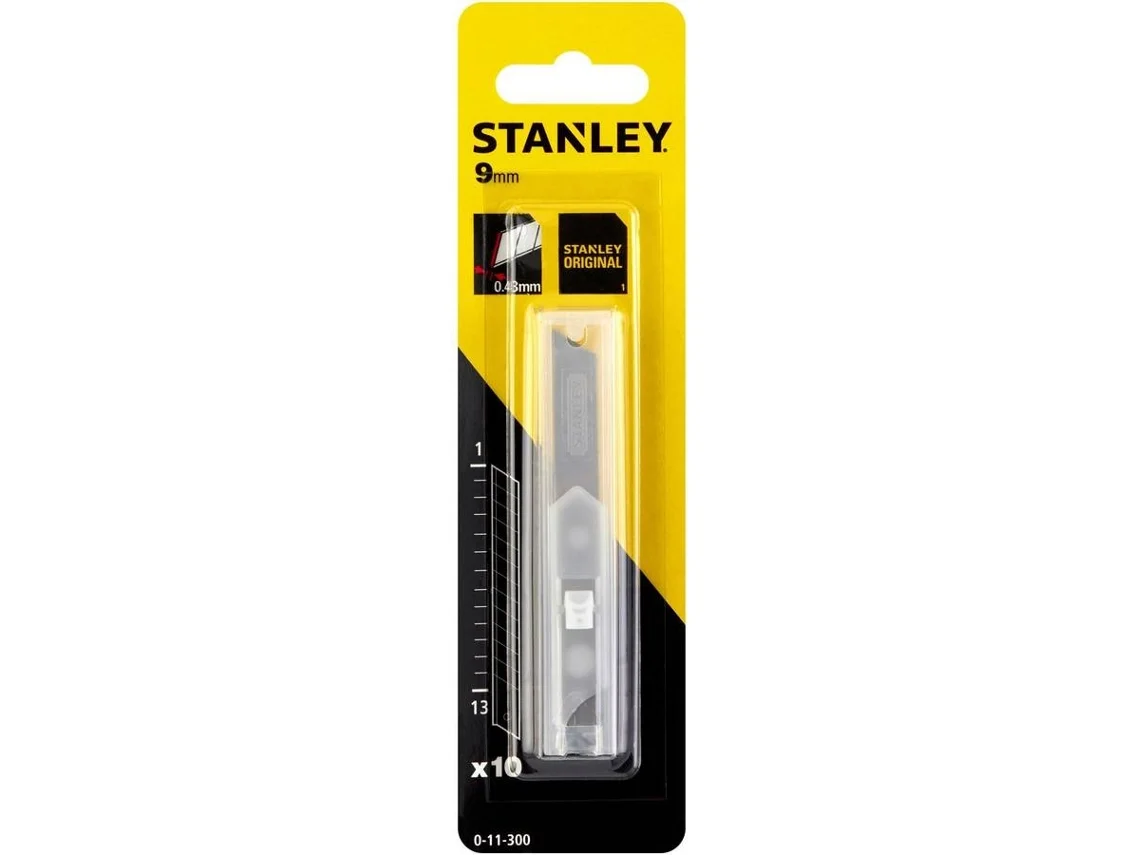 Cuchilla STANLEY 0-11-300 (9 mm - 10 Unidades)