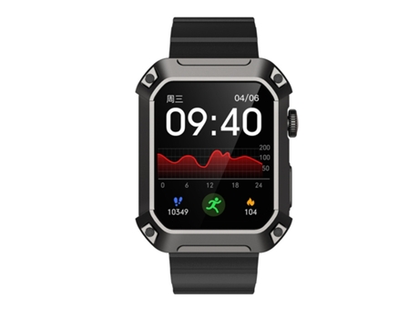 Tank S2 Smartwatch Bluetooth Llamadas 1 85'' Pantalla Tft Monitor de presión arterial de frecuencia cardíaca Negro VEANXIN