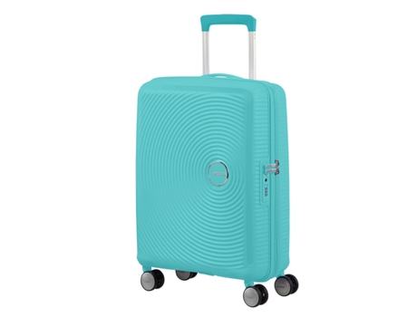 Maleta De Cabine AMERICA TOUSRISTER Soundbox (55Cm - Expansível - 4 Rodas - 2,6 Kg) Azul Piscina
