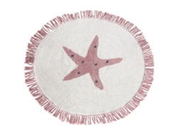 Alfombra para niños BELIANI Stars de Algodón Blanco 120x120