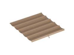 Cubierta Para Pérgola De 3x3 M, Retráctil, Con Drenaje, De Poliéster, Color Marrón.