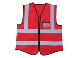 Chaleco reflectante rojo de seguridad | Sin marca