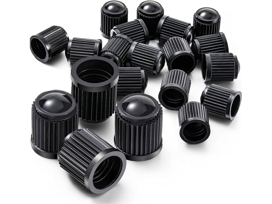 25 válvulas negras para coches, motocicletas y bicicletas (ZYBLSSBB)