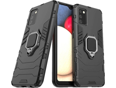 Carcasa Samsung Galaxy A02s G4M Protección Militar Magnética Negro