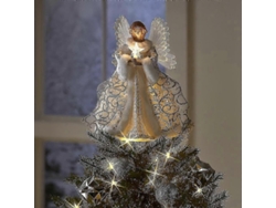 Adorno De Ángel Para La Cima Del Árbol De Navidad Con Luz Led Usb - Decoración Festiva Para Navidad Y Año Nuevo