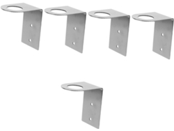 5 Piezas, Té, Pp, 5 Piezas De Soporte De Pared De Acero Inoxidable Para Botellas De Jabón Y Champú