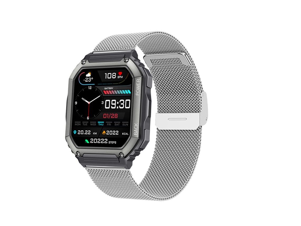 Smartwatch YIZHOOD TE749 Android IOS Plata