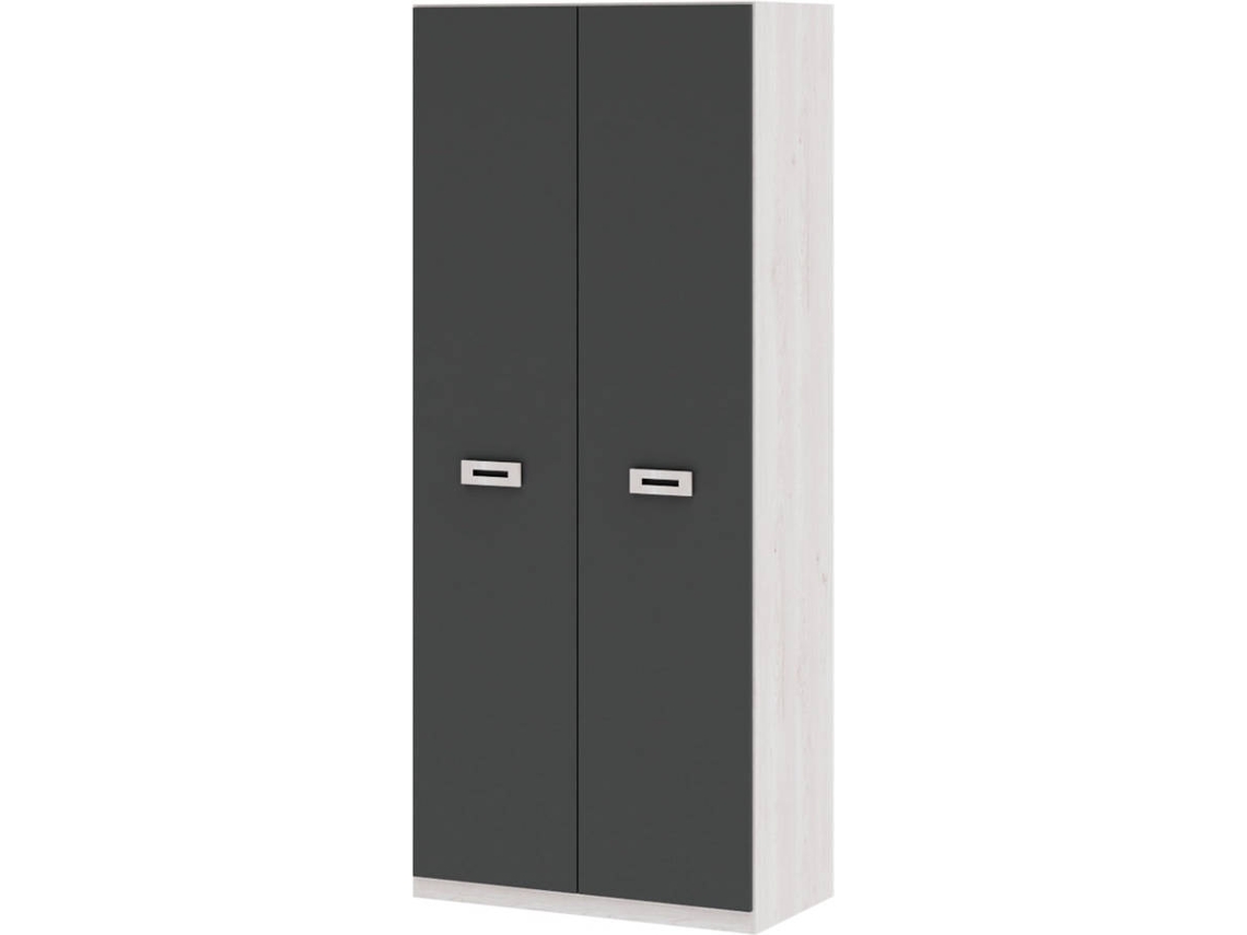 Armario MUEBLAM Artic Grafito Melamina (99x232x50 cm)