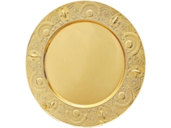 Elegante Bandeja Redonda De Metal Para Frutas Y Pasteles, Vajilla Europea.