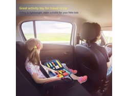 Panel Interactivo Montessori Para Bebés Que Desarrolla La Motricidad Fina: Juguete Educativo Ligero Ideal Para Viajar.