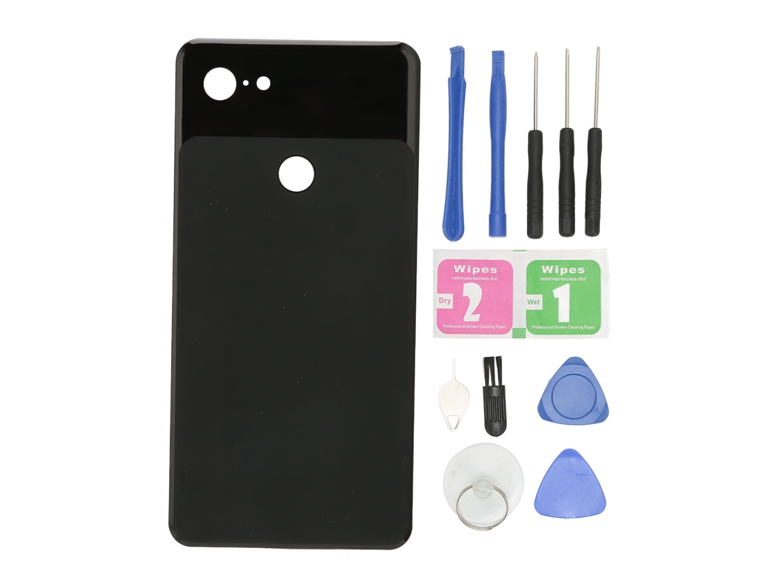 Tapa Trasera De Batería De Cristal Negro Para Google Pixel 3xl G013d G013c Panel Posterior 6.3in