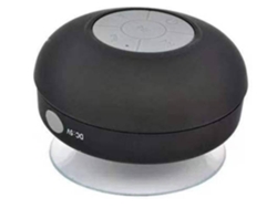 Mini altavoz portátil de alta fidelidad con altavoces impermeables para ducha y piscina, altavoz Bluetooth inalámbrico, llamadas manos libres con micrófono, Chennnls negro