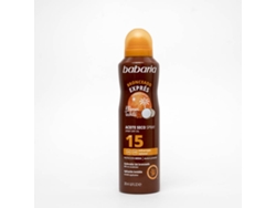 Protector Solar BABARIA Aceite Seco en Bruma Acelerador del Bronceado SPF 15 (200ml)