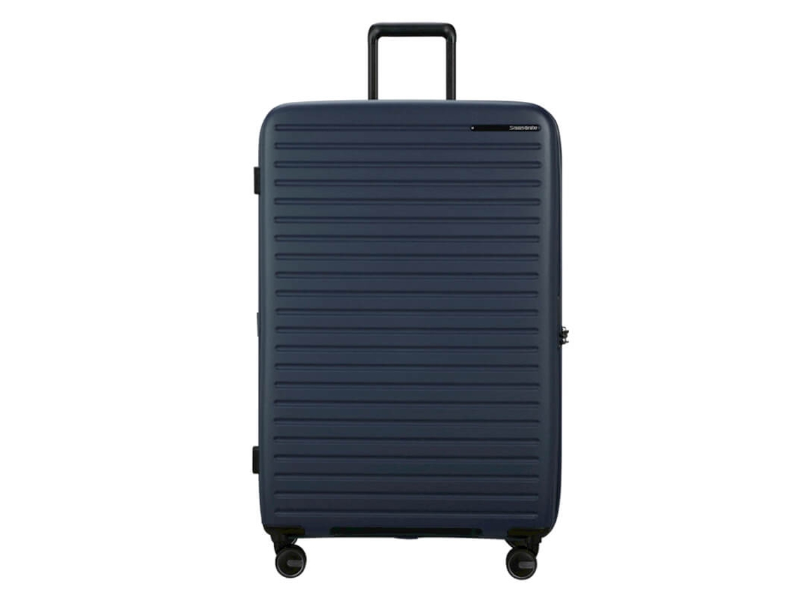 Maleta de viaje Samsonite Blue Giant de 81 cm y 4 ruedas, reempaquetada y con ruedas