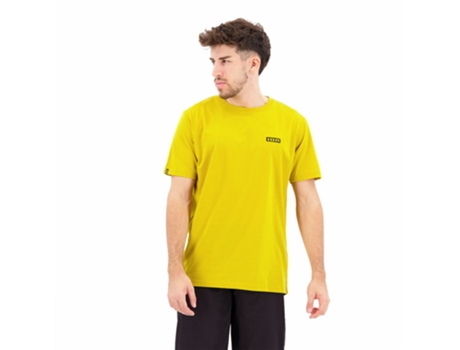Jerseys ION Enduro Jersey Manga Curta S_logo Amarelo L Homem