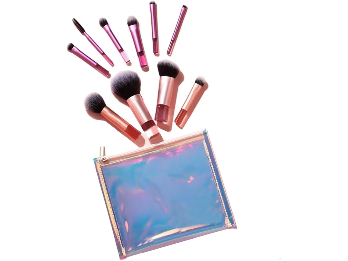 Conjunto De Mini Pincéis De Maquiagem Para Viagem, Com Cerdas De Fibra Macia.