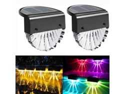 Luces solares para terraza, iluminación innovadora para exteriores con revestimiento acrílico transparente, para superficies de madera, ladrillo y piedra.