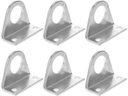 Soporte De Horquilla Acero Inoxidable Para Cilindro Neumático, Montaje Dos Orificios, Paquete 3 Pares Fijación