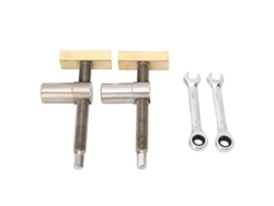 Clip de sobremesa para carpintería, acero inoxidable, latón, liberación rápida, 20 mm