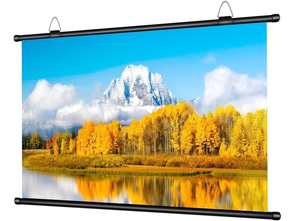 Pantalla De Proyección Hd Gruesa, Antirreflejo, 16:9, Sin Agujeros, Para Montaje En Pared, Para