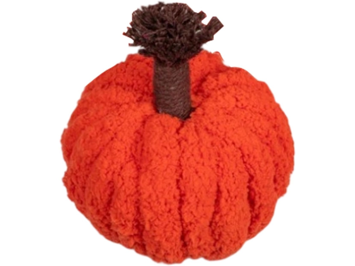 Decoración De Calabaza Tejida A Crochet: Una Manualidad Navideña Única De Poliéster Para La Mesa De La Fiesta.