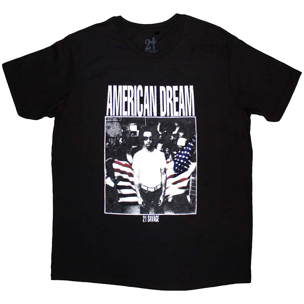 21 Savage American Dream T-shirt Unisex Rockinstone Size:xl