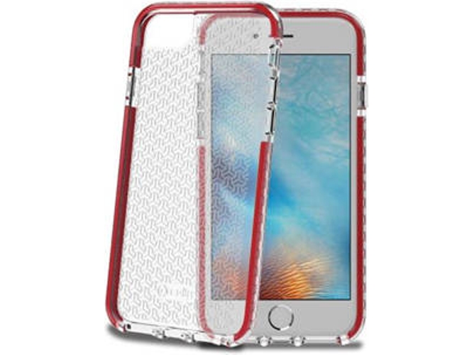 Funda iPhone 7 CELLY Hexagon Rojo