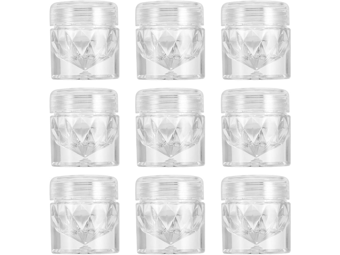 Flacons Vides Design Simple Lot De 10 Réutilisables En Plastique Y Verre Para Poudre Correctrice...