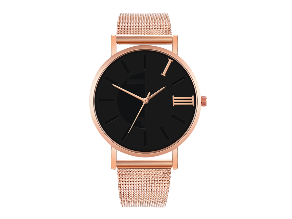 Reloj De Moda Para Hombre Y Mujer Con Correa De Malla, Esfera Redonda, Cuarzo, Para Parejas.
