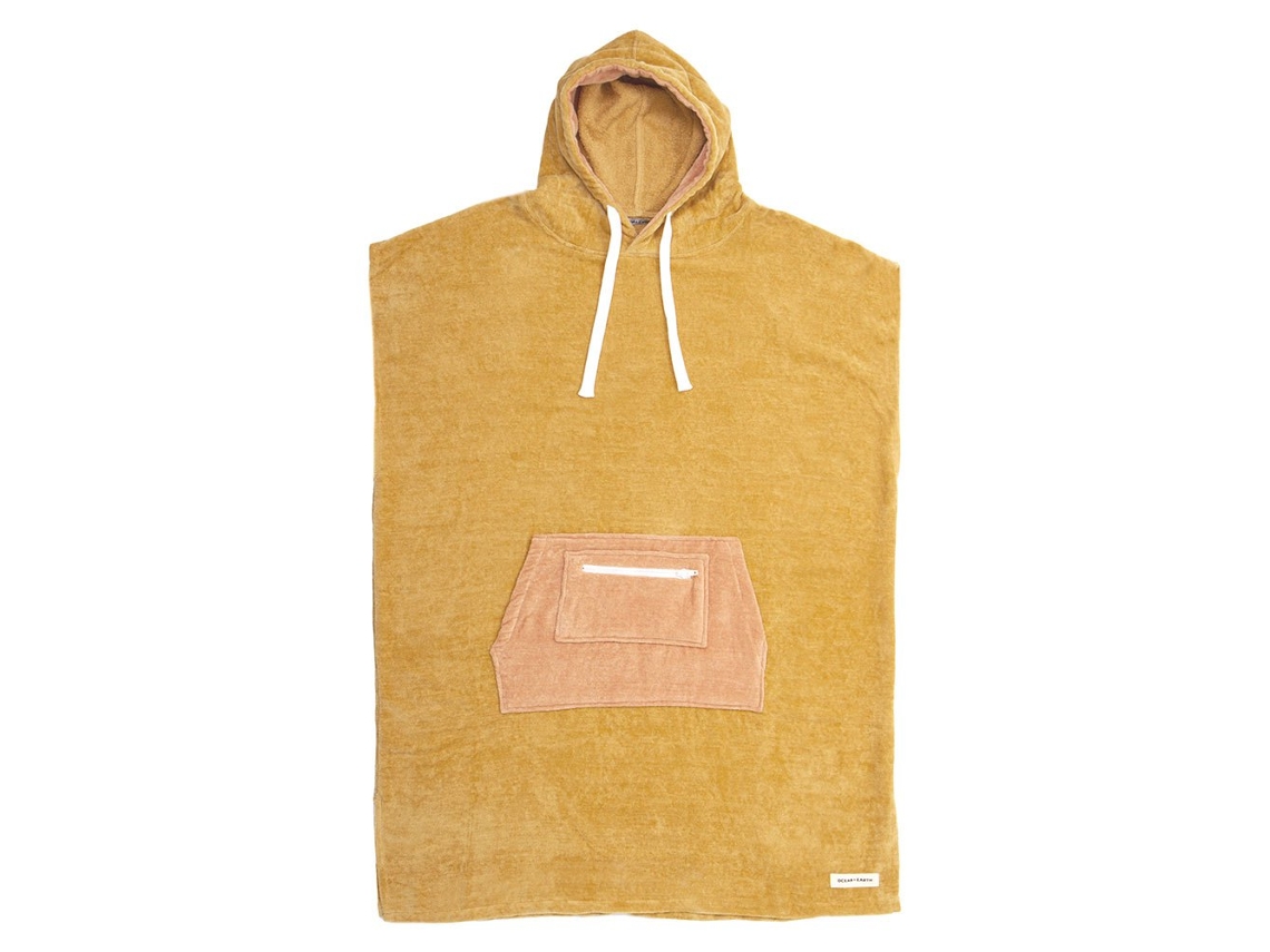 Poncho Mulher com Capuz Daydream Beigeocean & Earth