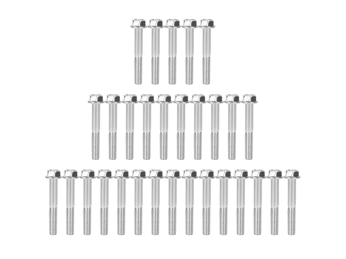 30 Tornillos De Cilindro M8x55 Para Accesorio De Generador De Gasolina 168f/170f De 2 Kw-3 Kw