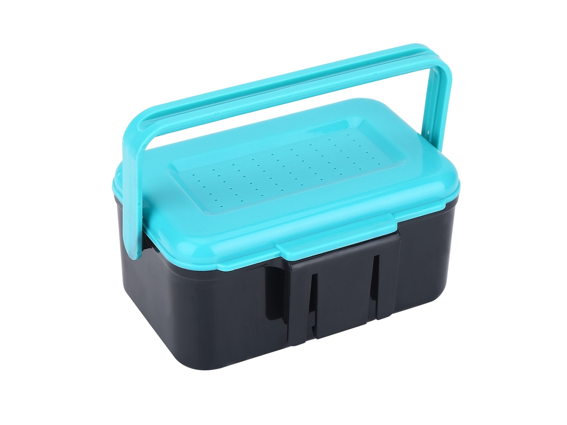 2026rebe-caja Portátil Duradera De Plástico Para Mantenimiento De Cebo De Pesca Con Clip Para Almacenar Gusanos Y Lures