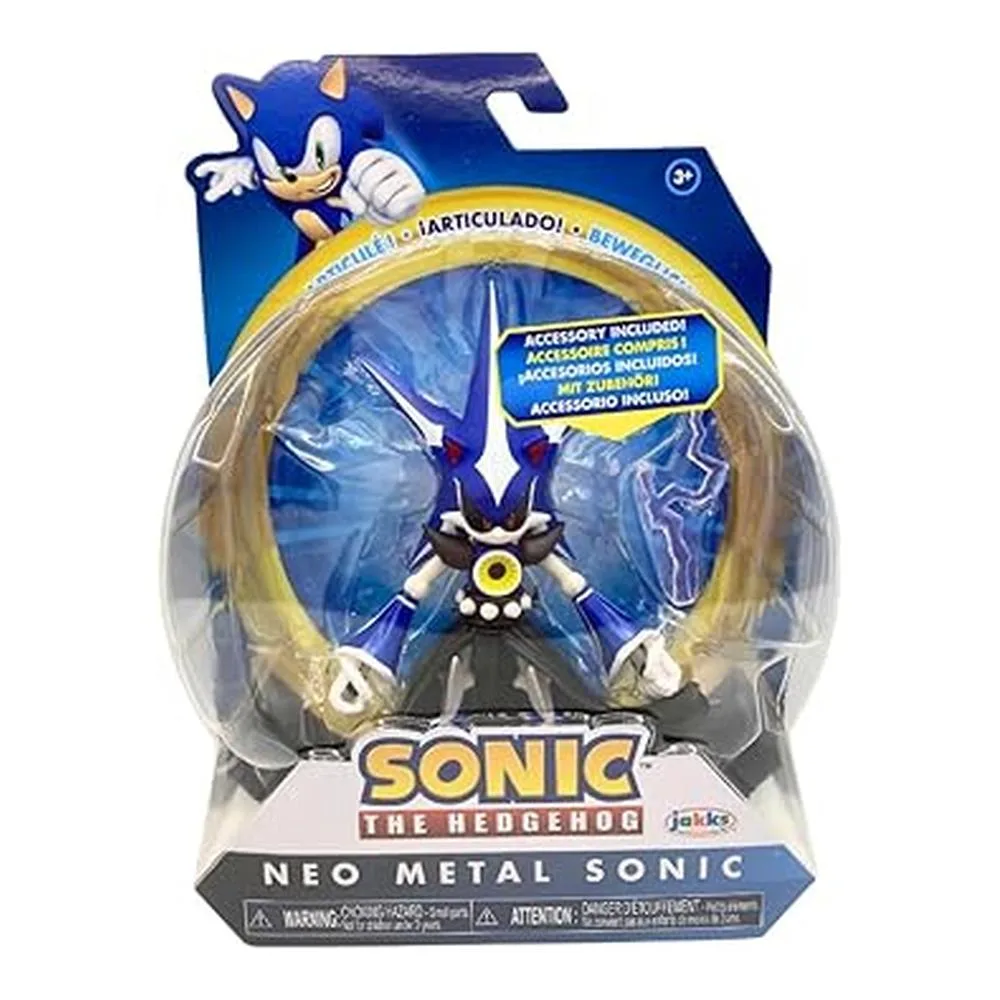 Figura de Sonic The Hedgehog Neo Metal Sonic con varita eléctrica Jakks 42308 Jakks Pacificp25