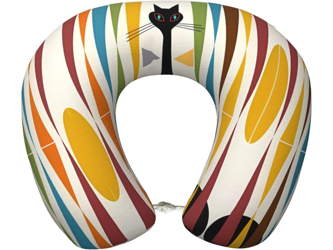 Almohada Viaje Espuma Viscoelástica Poliéster, Felpa Fácil Soporte, Ajustable Plegable: