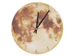 Reloj de pared Baok con diseño de luna silenciosa para la decoración de la sala de estar y el dormitorio.