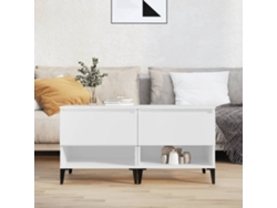 Mesitas De Noche 2 Uds Madera Contrachapada Blanco 50x46x50 Cm