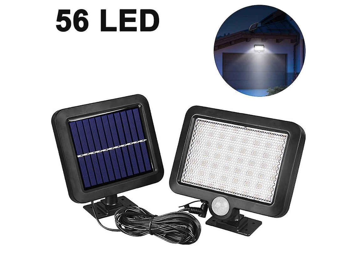 Omni-luz De Pared Solar Inducida Dividida Ip65 Impermeable, Ajustable Para Jardín, Garaje, Camino, Patio, Balcón