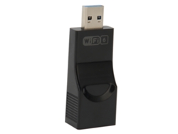 Adaptador USB Wifi 6 de doble banda (2,4 GHz-5,8 GHz) con cifrado WPA3, 1800 Mbps y 2 antenas de 2 dBi para PC con Windows 11 y 10 (Kofhety)