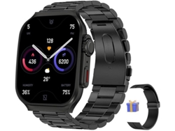 Reloj inteligente con pantalla táctil HD de 1,96 pulgadas, 100 modos deportivos, batería de 400 mAh, monitor de actividad física Yizhood