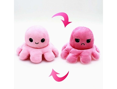 Muñeco de Pulpo Reversible de Doble Cara, Juguete de Felpa Con Tapa de Color de Vida Marina, Regalo de Navidad 10