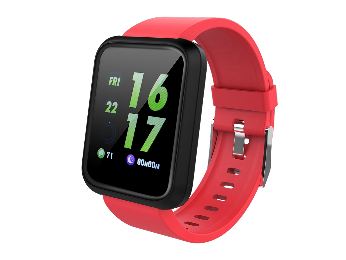Pulsera Inteligente (monitoreo De Frecuencia Cardíaca Y Presión Arterial) Pulsera Bluetooth Sport3 (rojo)
